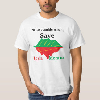 シアン化物鉱山の保存Rosiaモンタナへのいいえ Tシャツ