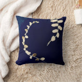 シアン型シダ装飾用クッション クッション (ブランケット)