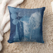 シアン抽象芸術青葉ボーホ クッション