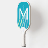シアン最高のおばあちゃんモノグラームイニシャル ピックルボールラケット (左)