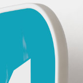 シアン最高のおばあちゃんモノグラームイニシャル ピックルボールラケット (左詳細)