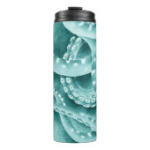 シアン緑の触手モノクロ タンブラー (正面)