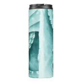 シアン緑の触手モノクロ タンブラー (裏面)