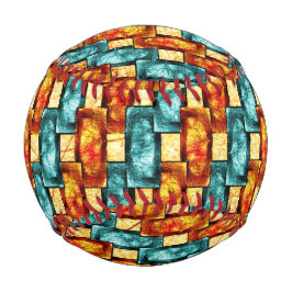 シアン色のオレンジ色の長方形の彫刻および染色プレート 野球ボール