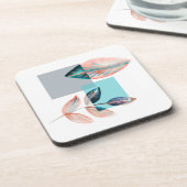 シアン赤葉 コースター (左側)