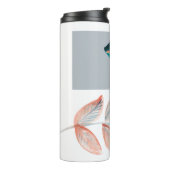 シアン赤葉 タンブラー (回転左)