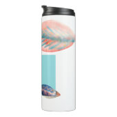 シアン赤葉 タンブラー (回転右)