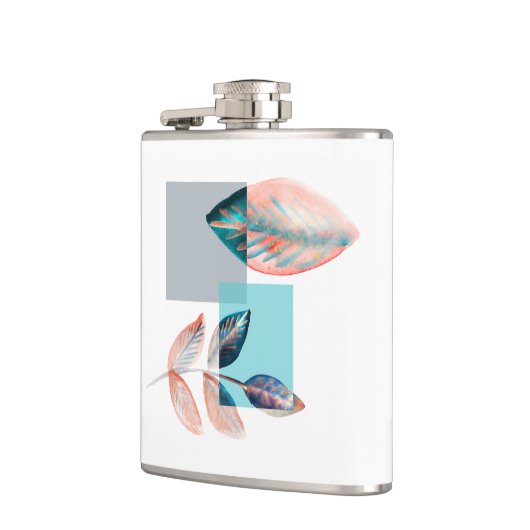 シアン赤葉 フラスク (左)