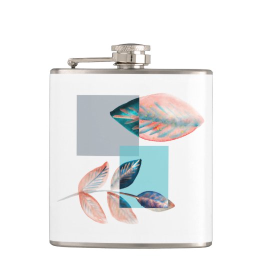 シアン赤葉 フラスク (正面)