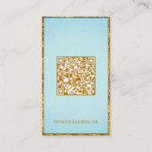 シアン黄金のカス縁どタマイズ可能なイヤリングディスプレイ 名刺 (裏面)