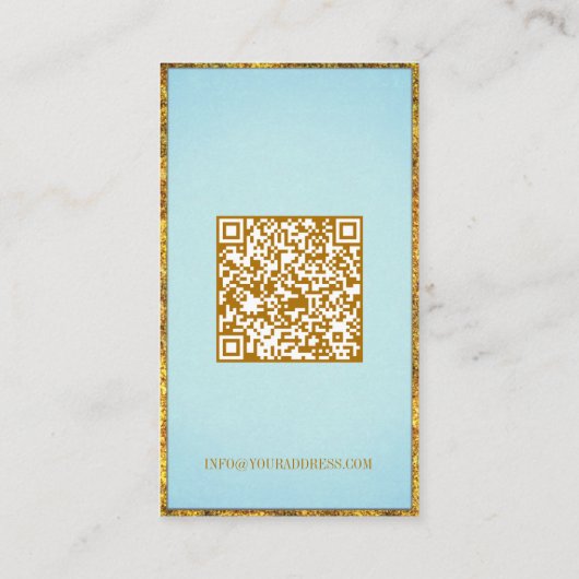 シアン黄金のカス縁どタマイズ可能なイヤリングディスプレイ 名刺 (裏面)