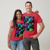シアン マゼンタライム サイバーパンク | 極めて3D Tシャツ (ユニセックス)