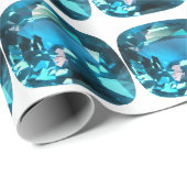 シアン ラッピングペーパー (ロールコーナー)