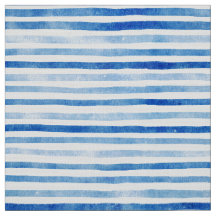 シアン – 青の水色ストリップのパターンpoplin