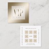 シアーエレガントルラグジュアリーゴールデンシャインVIP ロイヤリティカード (正面/裏面)