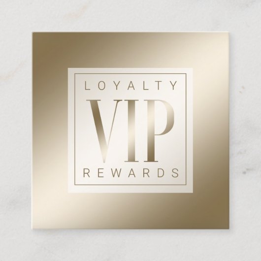 シアーエレガントルラグジュアリーゴールデンシャインVIP ロイヤリティカード (正面)