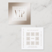 シアーエレガントルラグジュアリーシャンパンシャインVIP ロイヤリティカード (正面/裏面)