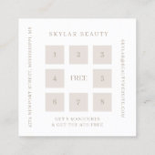 シアーエレガントルラグジュアリーシャンパンシャインVIP ロイヤリティカード (裏面)