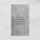 シアーズエレガントコームグレーの水色 名刺 (裏面)