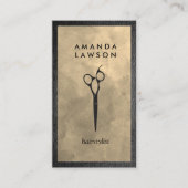 シアーズエレガントムグレー | 革縁ど 名刺 (正面)