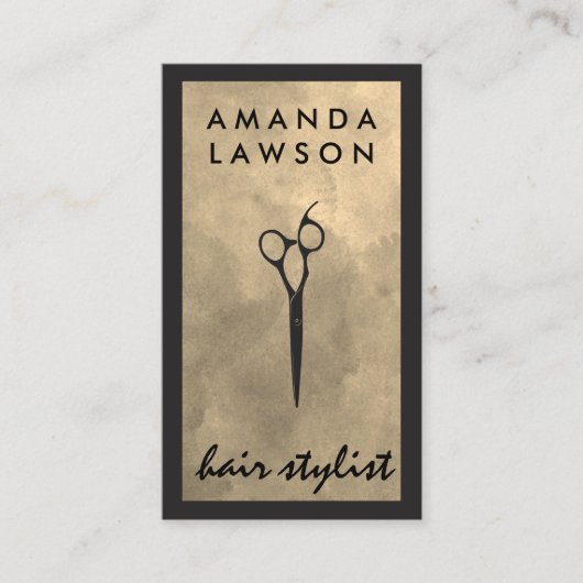 シアーズグエレガントレーウォーターの色 |黒縁ど 名刺 (正面)