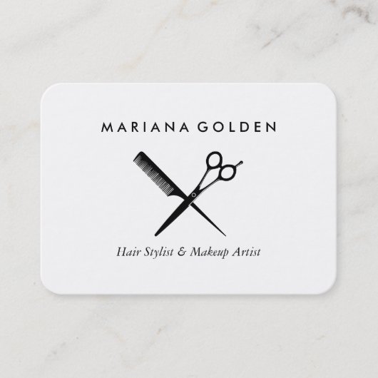 シアーズ&コームスタイリスト&メイクアップアーティスト 名刺 (正面)