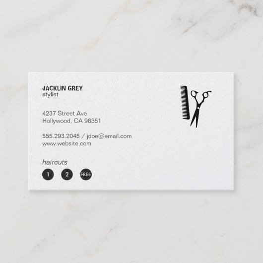 シアーズ&コーム(パンチカード3) ロイヤリティカード (正面)