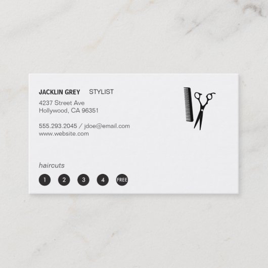 シアーズ&コーム(パンチカード5) ロイヤリティカード (正面)