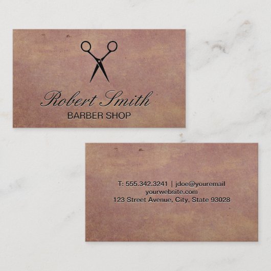 シアーズ |テクスチャの背景 名刺 (正面/裏面)