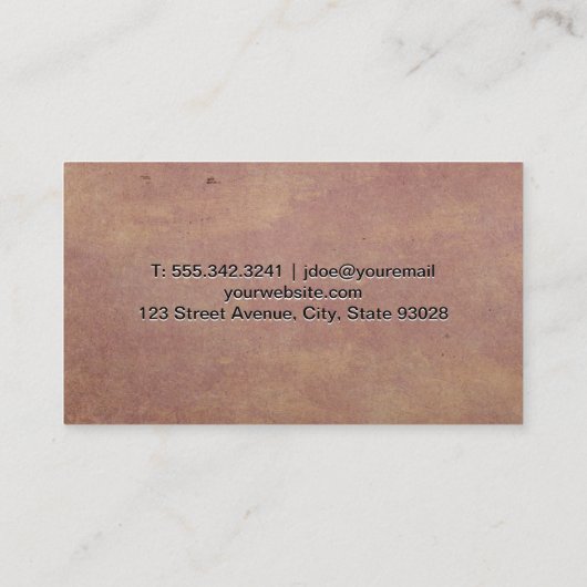 シアーズ |テクスチャの背景 名刺 (裏面)