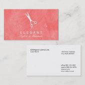 シアーズ/ブラシ仕上げテクスチャ(Guava) 名刺 (正面/裏面)