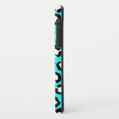 シアートアモダンンブルーレオパードアニマルプリント Case-Mate iPhoneケース (裏面/左)