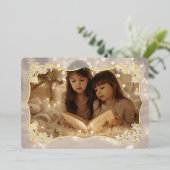 シアーフローラレースホリデーカード 箔シーズンカード (立ち正面)