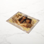 シアーフローラレースホリデーポストカード 箔シーズンポストカード (回転した状態)