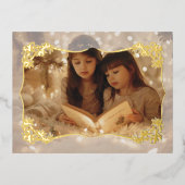 シアーフローラレースホリデーポストカード 箔シーズンポストカード (正面)