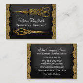 シアーヘイゼルシュトダブルシザー美容師 名刺 (正面/裏面)