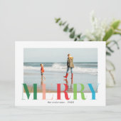 シアーメリークリスマスフォトフラットカード_キャンディ シーズンカード (スタンド正面)