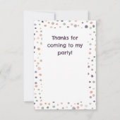 シア紙吹雪水色ドットサンキューカード サンキューカード (裏面)