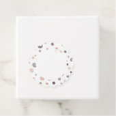 シア紙吹雪水色ドットメッセージカード フェイバータグ (インサイチュ)