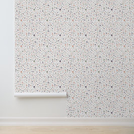 シア紙吹雪水色ドット 壁紙