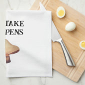 シイタケがキッチンタオルを起こす キッチンタオル (四つ折り)