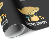 シイタケが起こおもしろいるマッシュルームプンダークBG ラッピングペーパー (ロールコーナー)