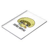 シイタケが起こる 面白いキノコのダジャレ ノートブック (左側)