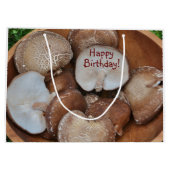 シイタケキノコ誕生日 ラージペーパーバッグ (裏面)