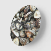 シイタケ ラウンド壁時計 (傾斜)