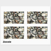 シイタケ 長方形シール (シート)