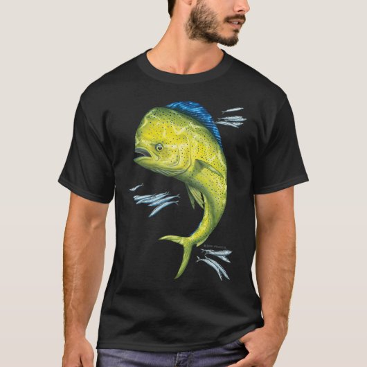シイラと小魚 Tシャツ (正面)