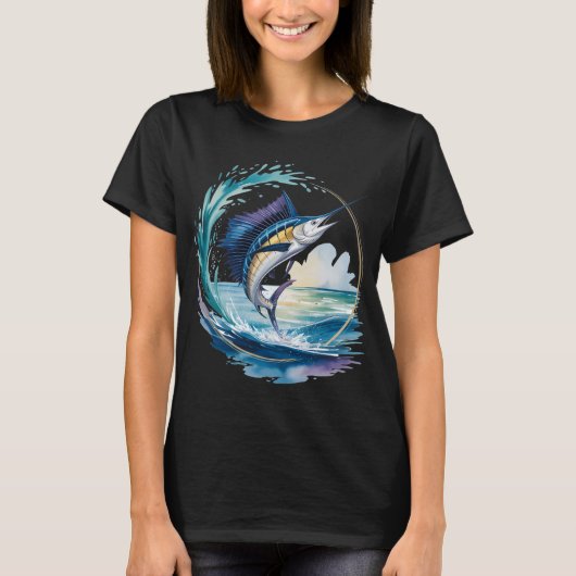 シイラの稲妻 - 海の帆船 Tシャツ (正面)
