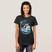 シイラの稲妻 - 海の帆船 Tシャツ (正面フル)