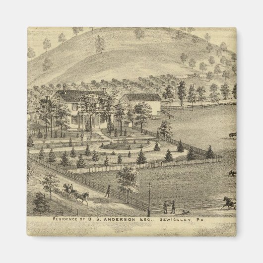 シウィクリー・ペンシルバニア マグネット (正面)